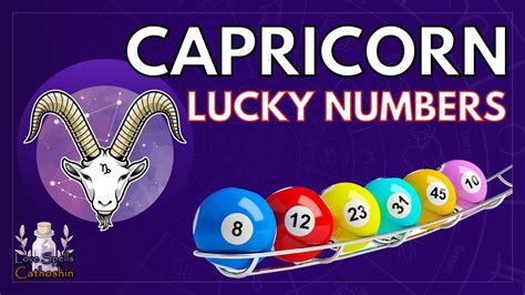 capricorn lottery numbers for today|Capricorn Lucky Numbers for Today & Tomorrow .